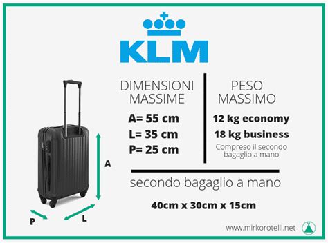 klm dimensioni bagaglio a mano